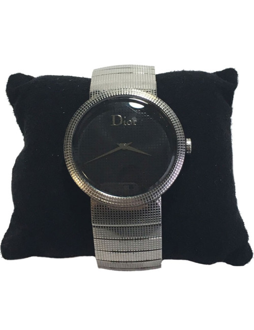 Montre DIOR La D de DIOR en acier argenté
