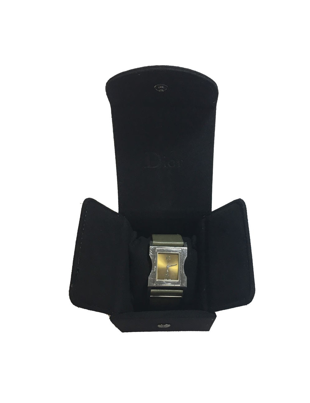 Montre DIOR homme en acier et cuir