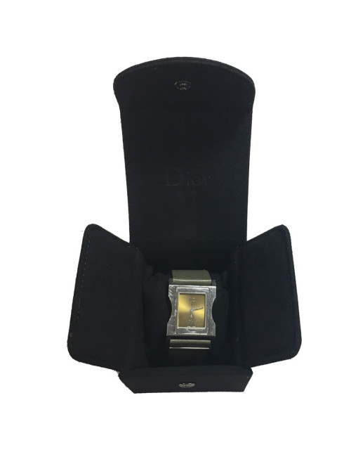 Montre DIOR homme en acier et cuir