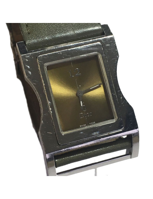 Montre DIOR homme en acier et cuir