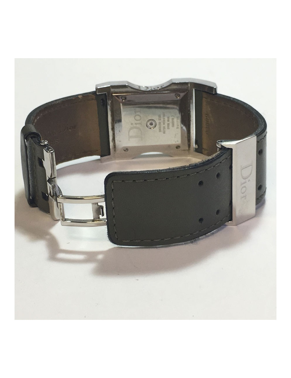 Montre DIOR homme en acier et cuir