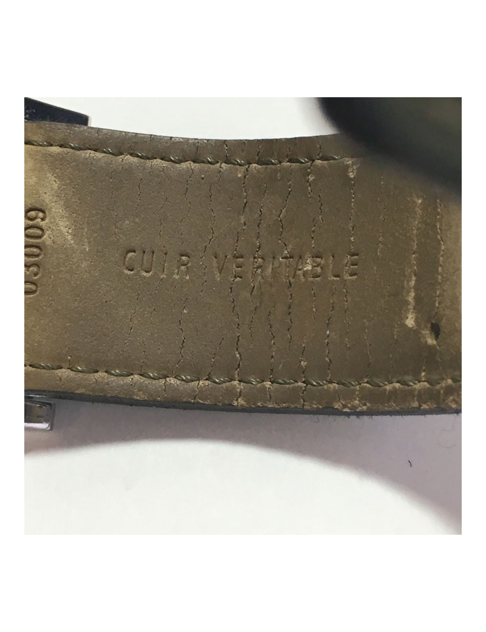 DIOR man in steel and leather watch