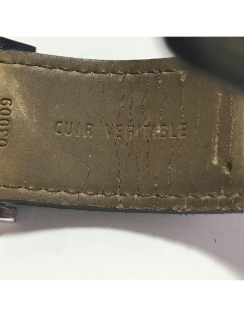 DIOR man in steel and leather watch