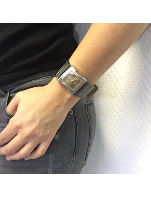 Montre DIOR homme en acier et cuir