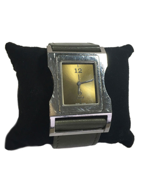 Montre DIOR homme en acier et cuir