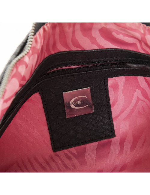 Bag Just CAVALLI multicolor flowers embroidery