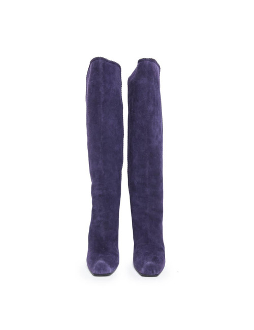 MARC JACOBS T 36.5 EN suede purple boots