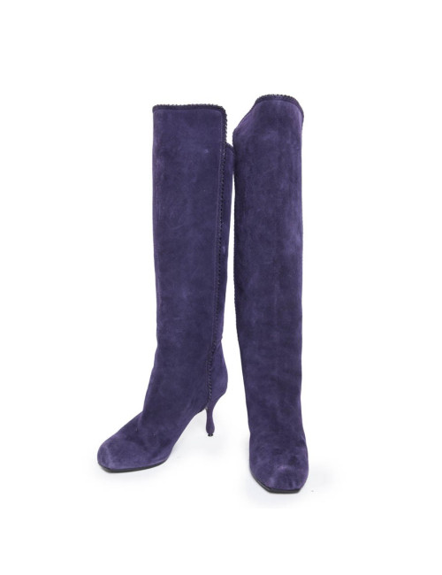 MARC JACOBS T 36.5 EN suede purple boots