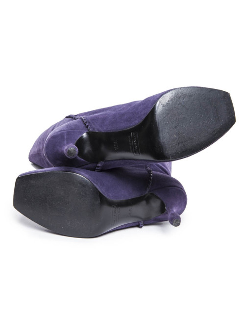MARC JACOBS T 36.5 EN suede purple boots