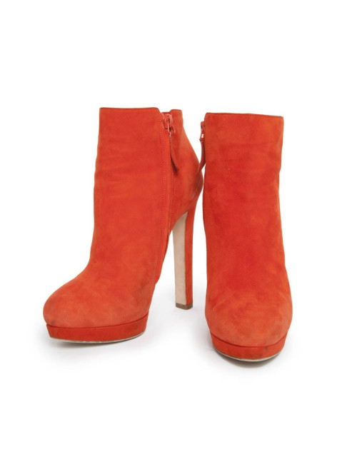 Boots ALEXANDER Mc QUEEN T 37 EN suede orange