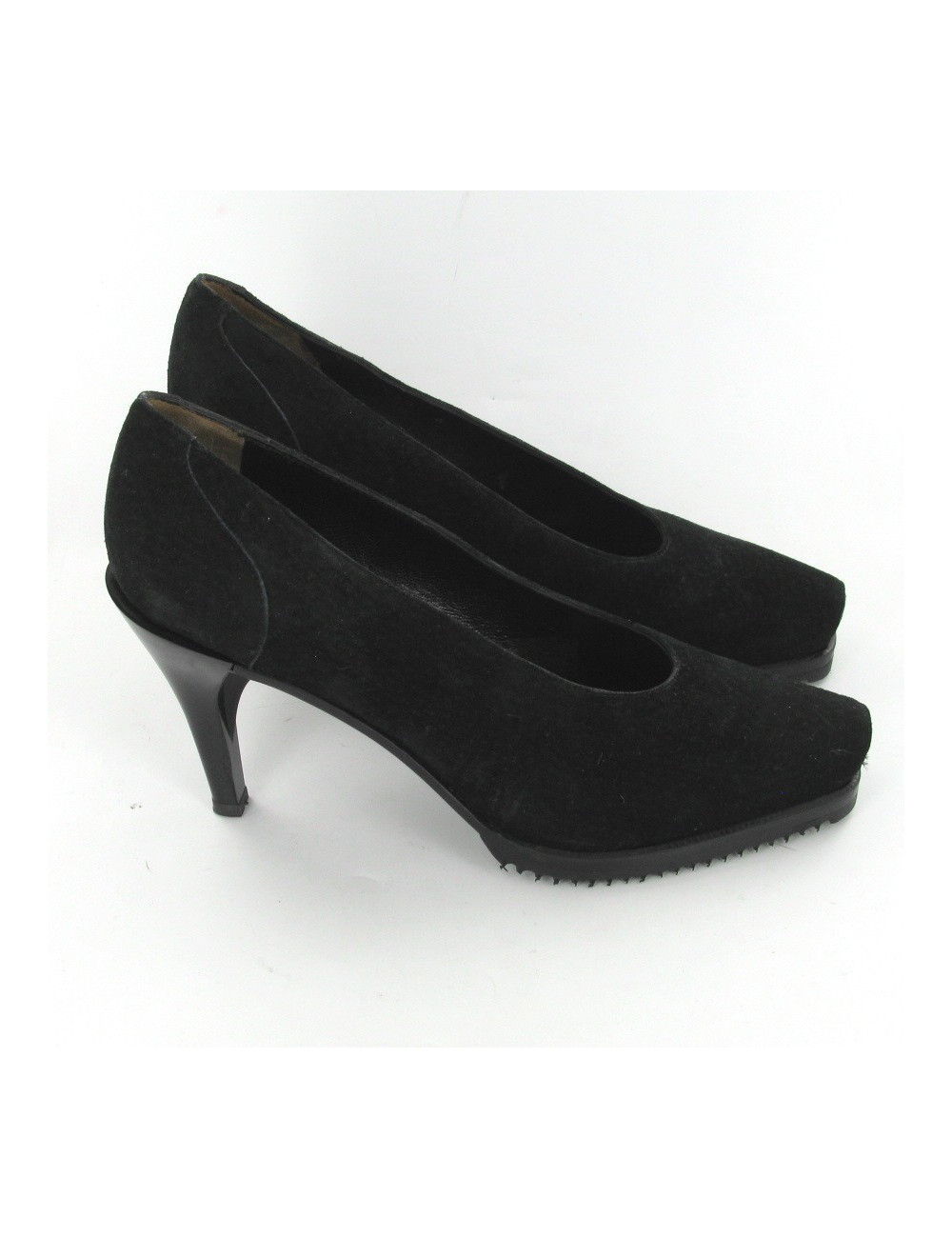 Escarpins en daim noir T39 JEAN PAUL GAUTHIER pour STEPHANE KELIAN