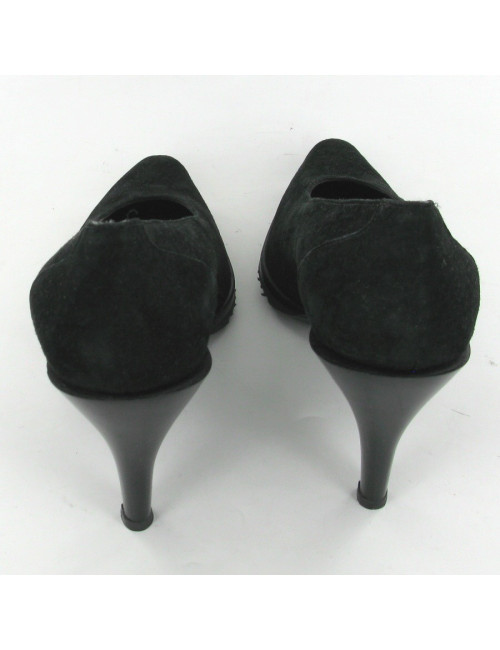 Escarpins en daim noir T39 JEAN PAUL GAUTHIER pour STEPHANE KELIAN