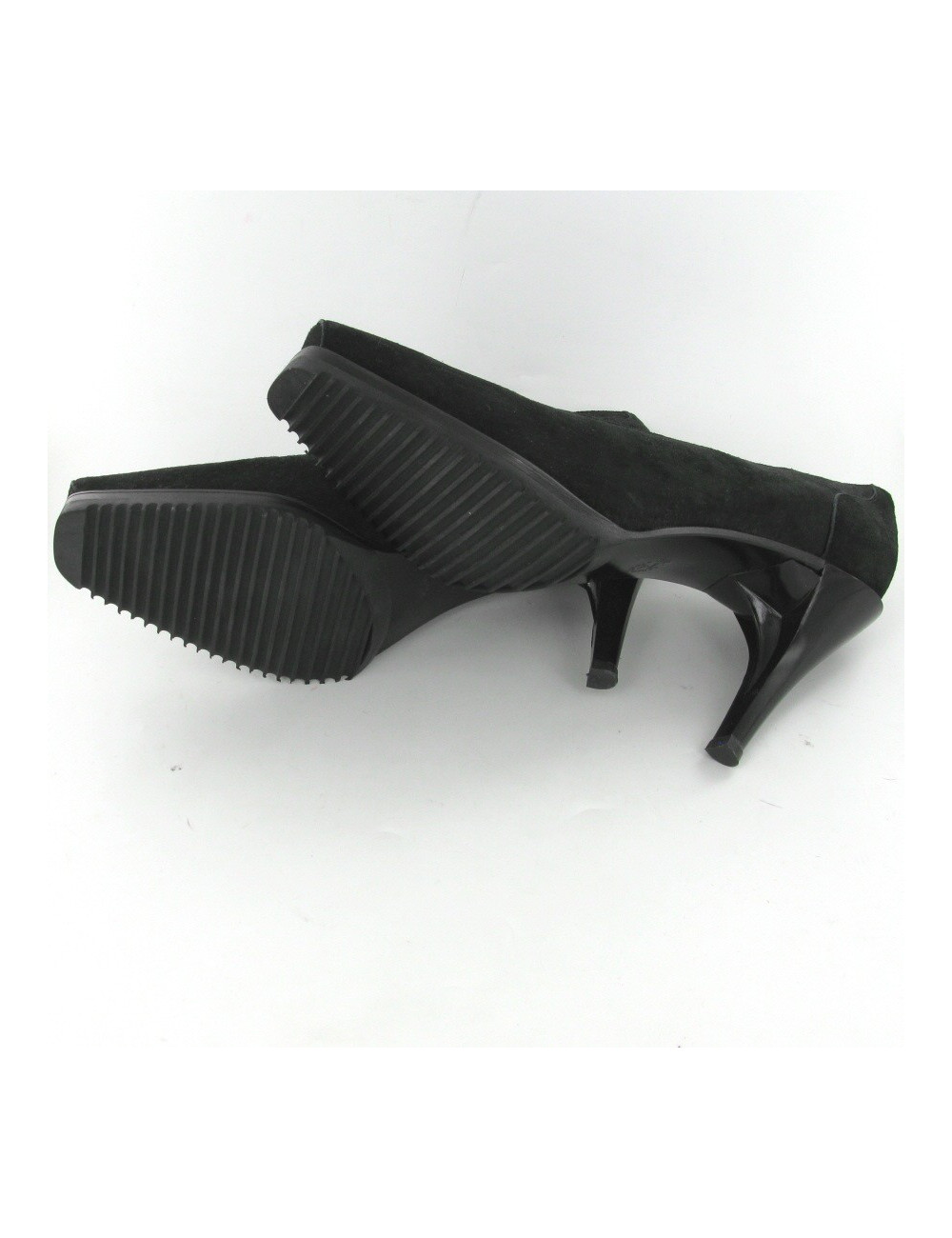 Escarpins en daim noir T39 JEAN PAUL GAUTHIER pour STEPHANE KELIAN