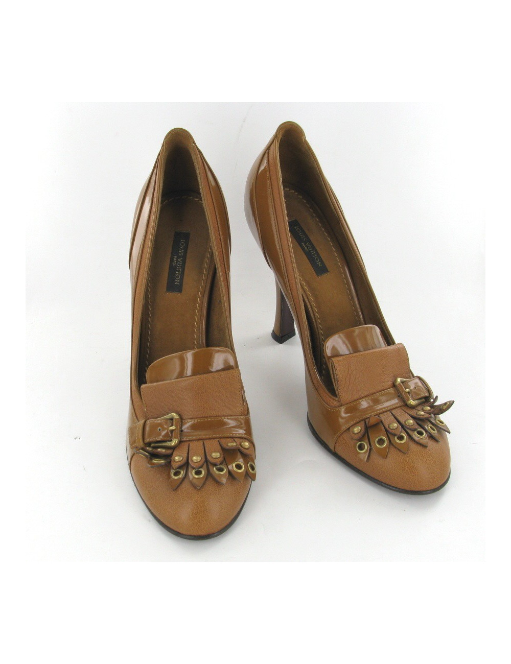 Escarpins cuir et cuir vernis T39 LOUIS VUITTON