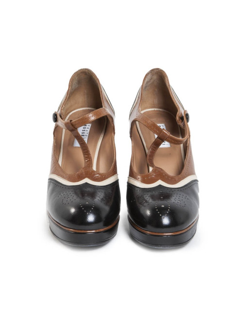 Escarpins FRATELLI ROSSETTI cuir Tricolore T38,5