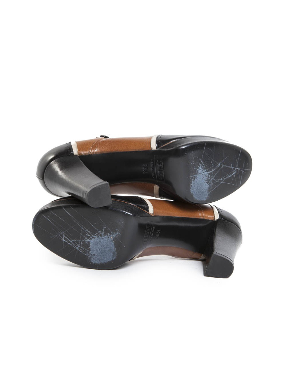 FRATELLI ROSSETTI leather Tricolore T38 pumps, 5