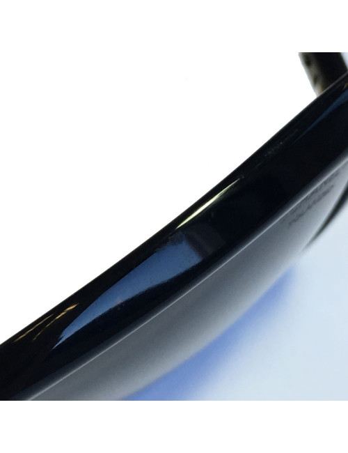 Lunettes de soleil CHANEL en plastique noir 