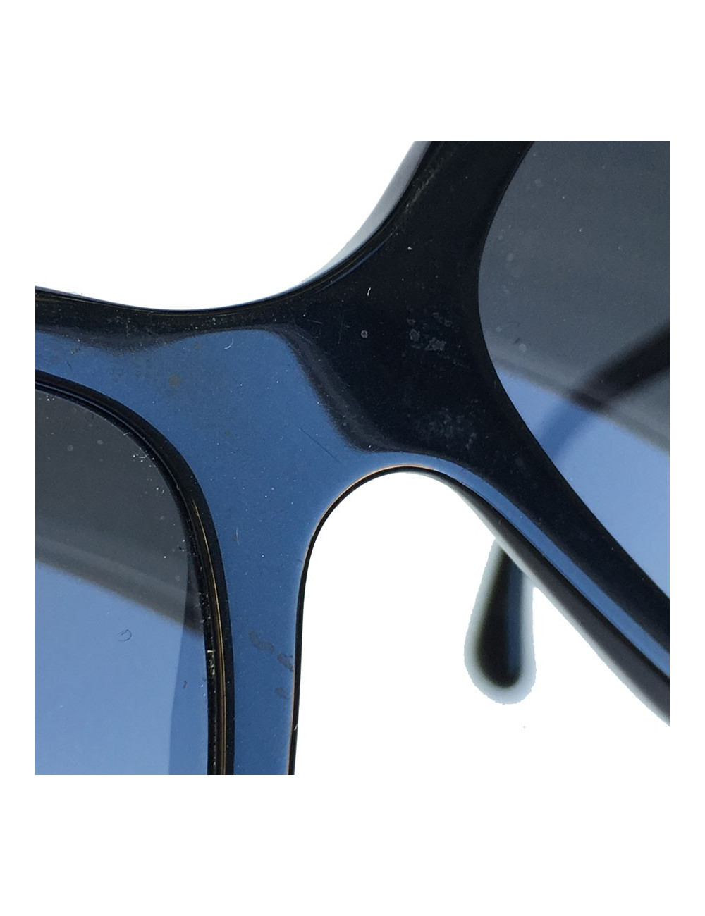 Lunettes de soleil CHANEL en plastique noir 