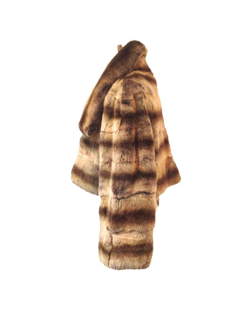 Veste DOLCE REBECCA en vison dégradé beige