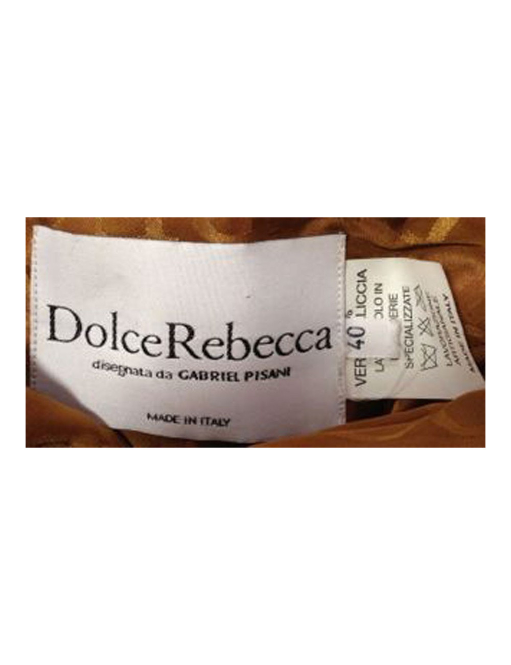 Veste DOLCE REBECCA en vison dégradé beige