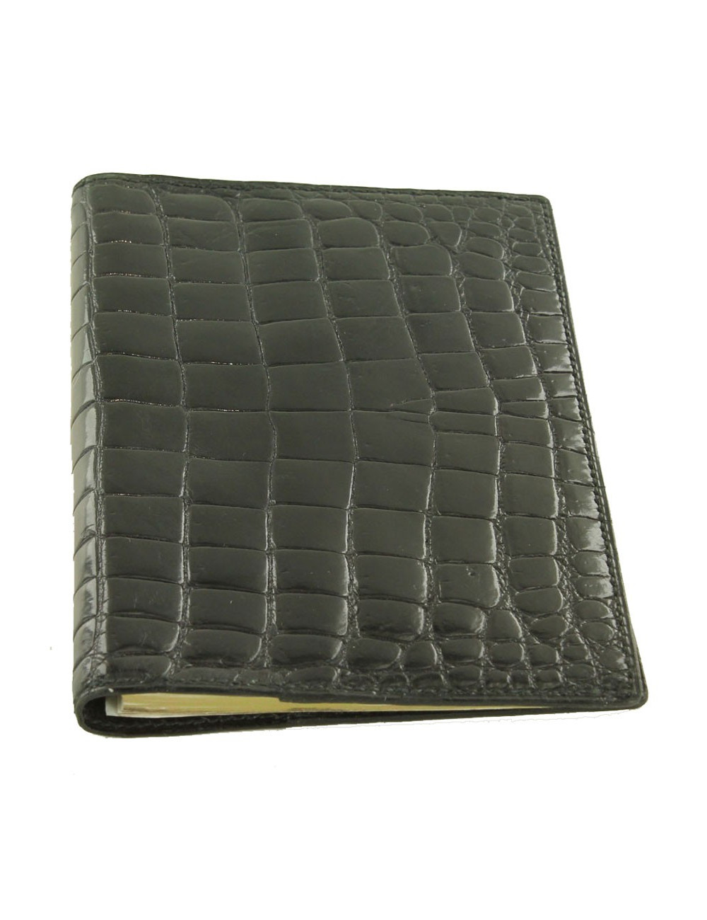 Porte-repertoire HERMES crocodile noir