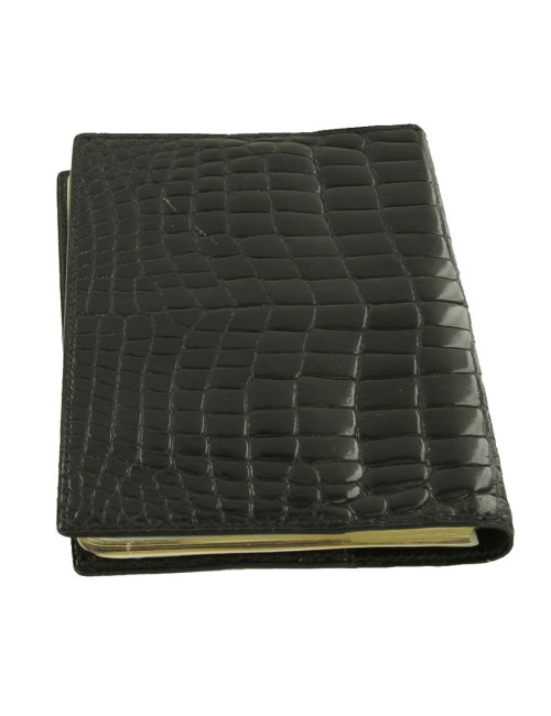 Porte-repertoire HERMES crocodile noir