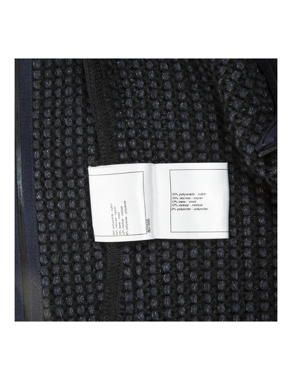 Dress blue and black CHANEL knit T 38