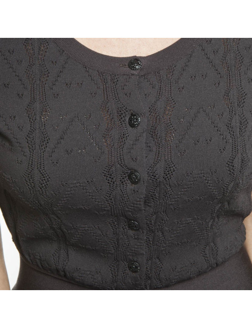 Robe CHANEL marron foncé t 44