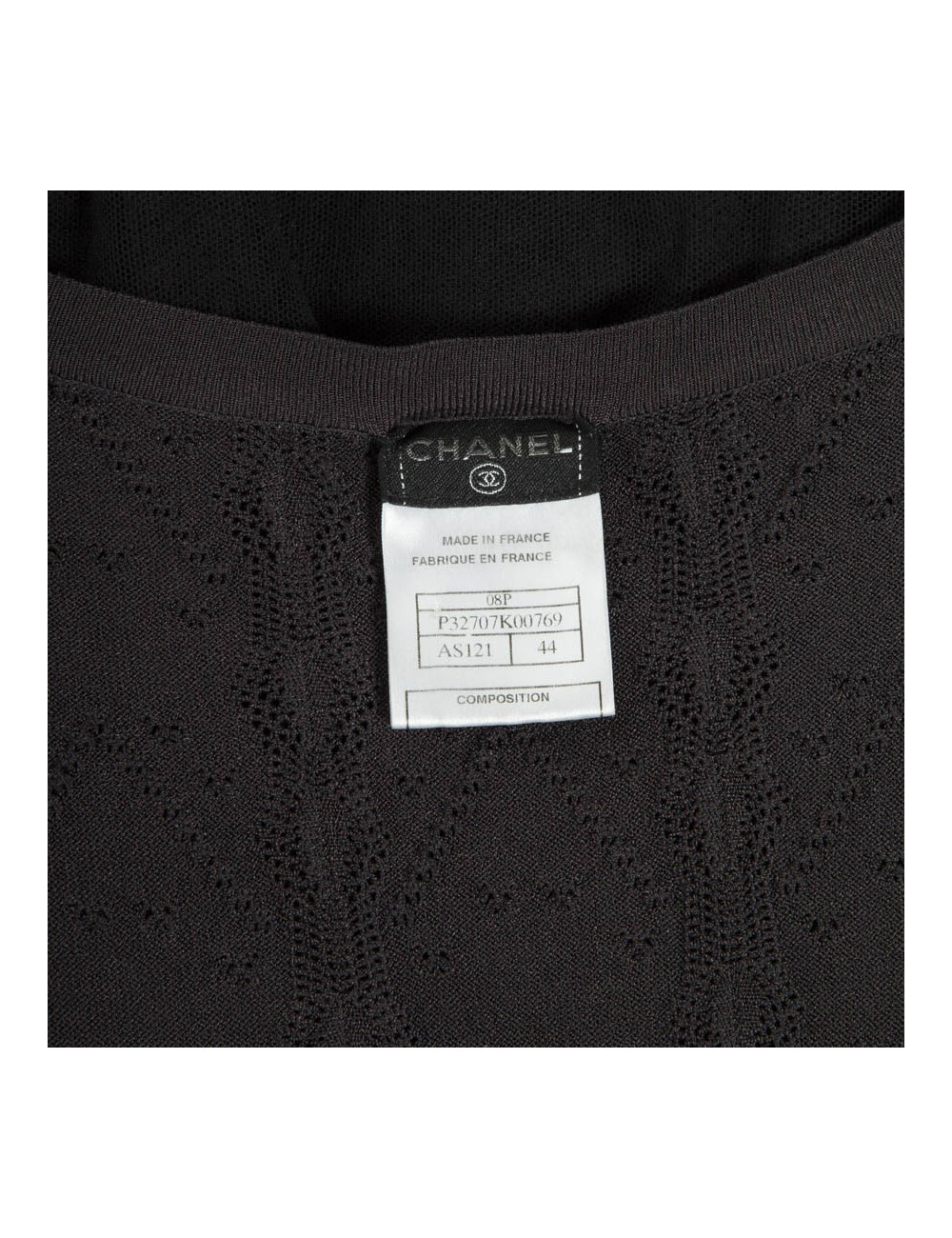 Dress CHANEL dark brown t 44