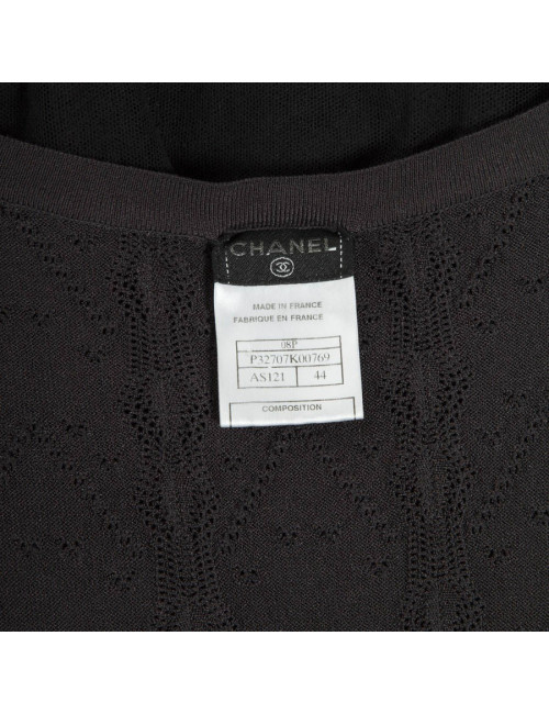 Robe CHANEL marron foncé t 44