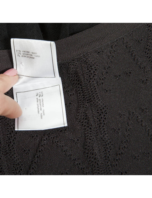 Dress CHANEL dark brown t 44