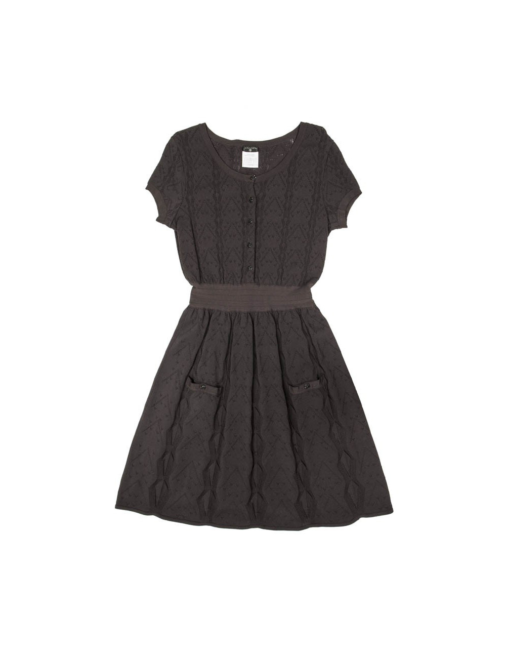 Dress CHANEL dark brown t 44