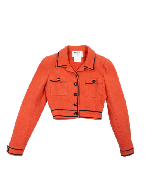 Veste courte CHANEL orange