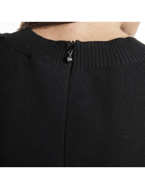 CHANEL T36 black cotton dress