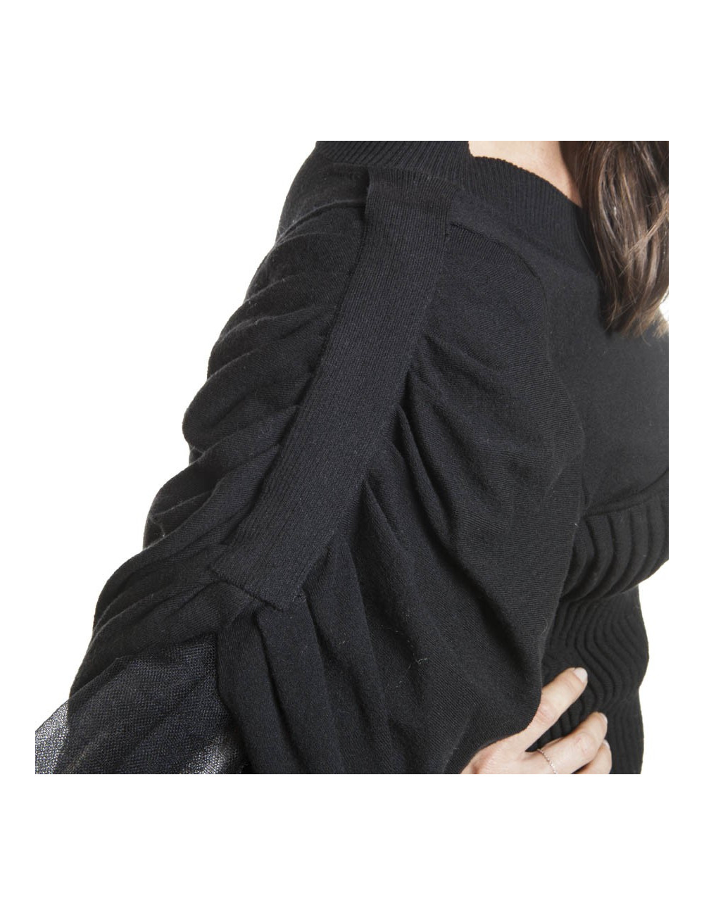 CHANEL T36 black cotton dress