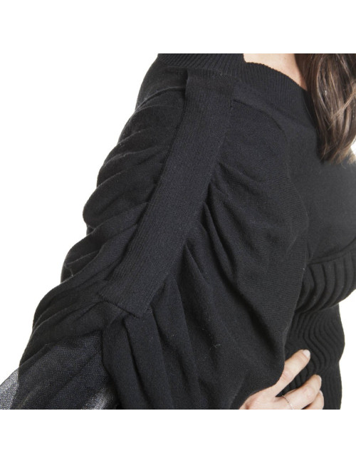 CHANEL T36 black cotton dress