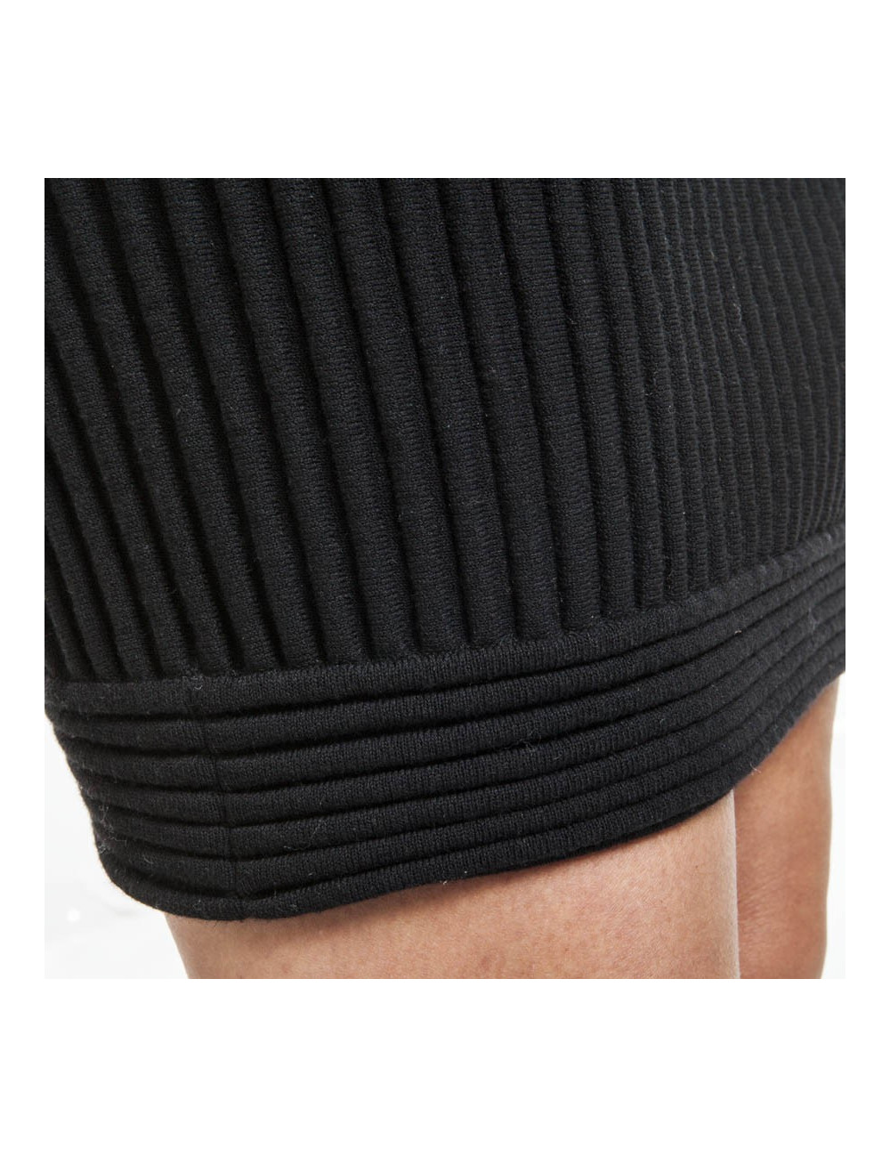 CHANEL T36 black cotton dress