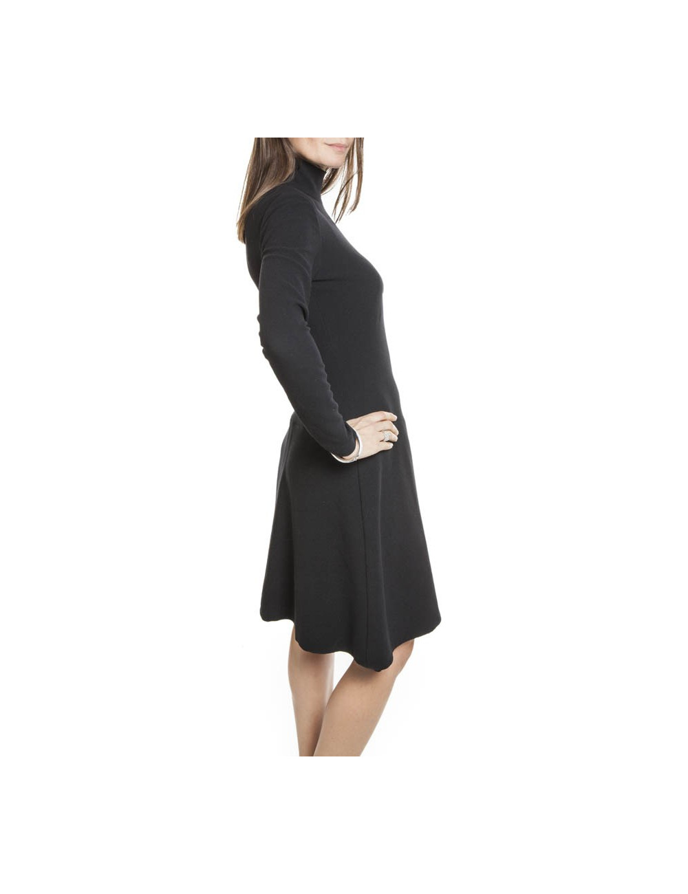 CHANEL T 40 en stetch black dress
