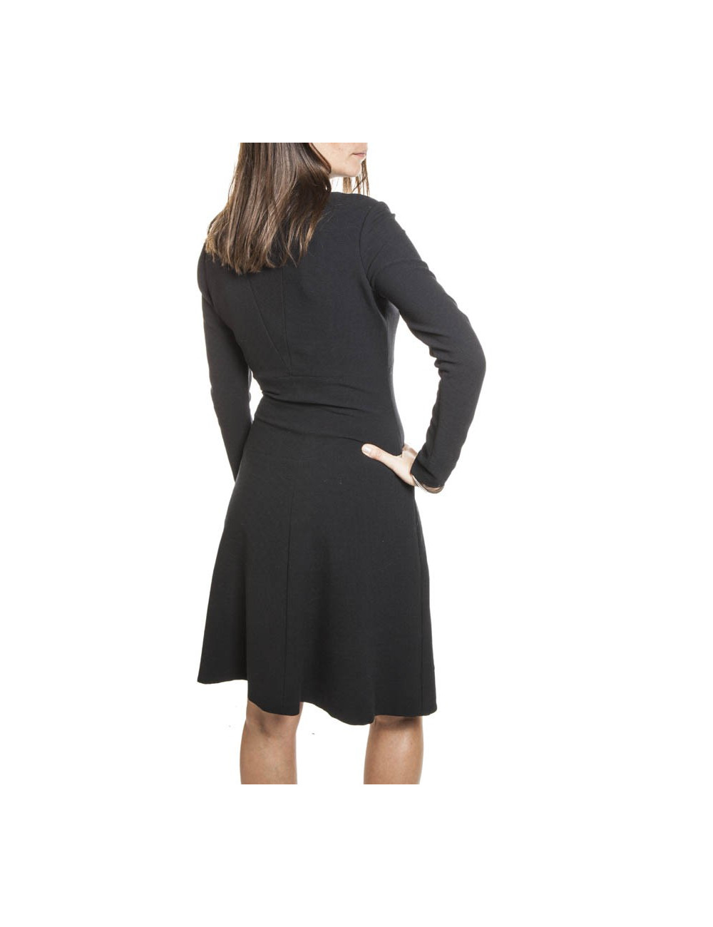 CHANEL T 40 en stetch black dress