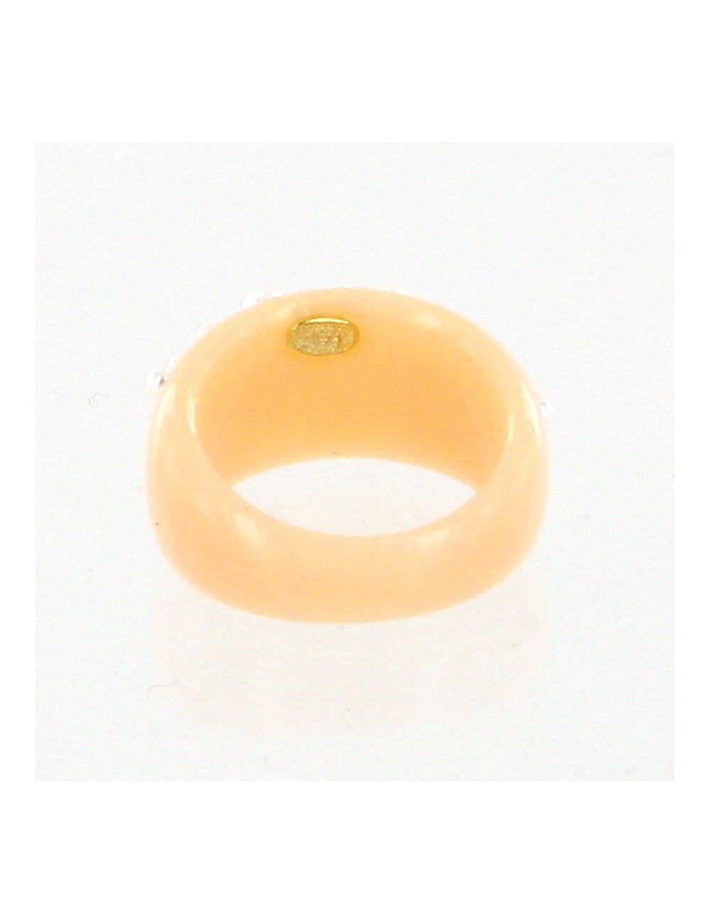 bague rose pâle perles et CC CHANEL