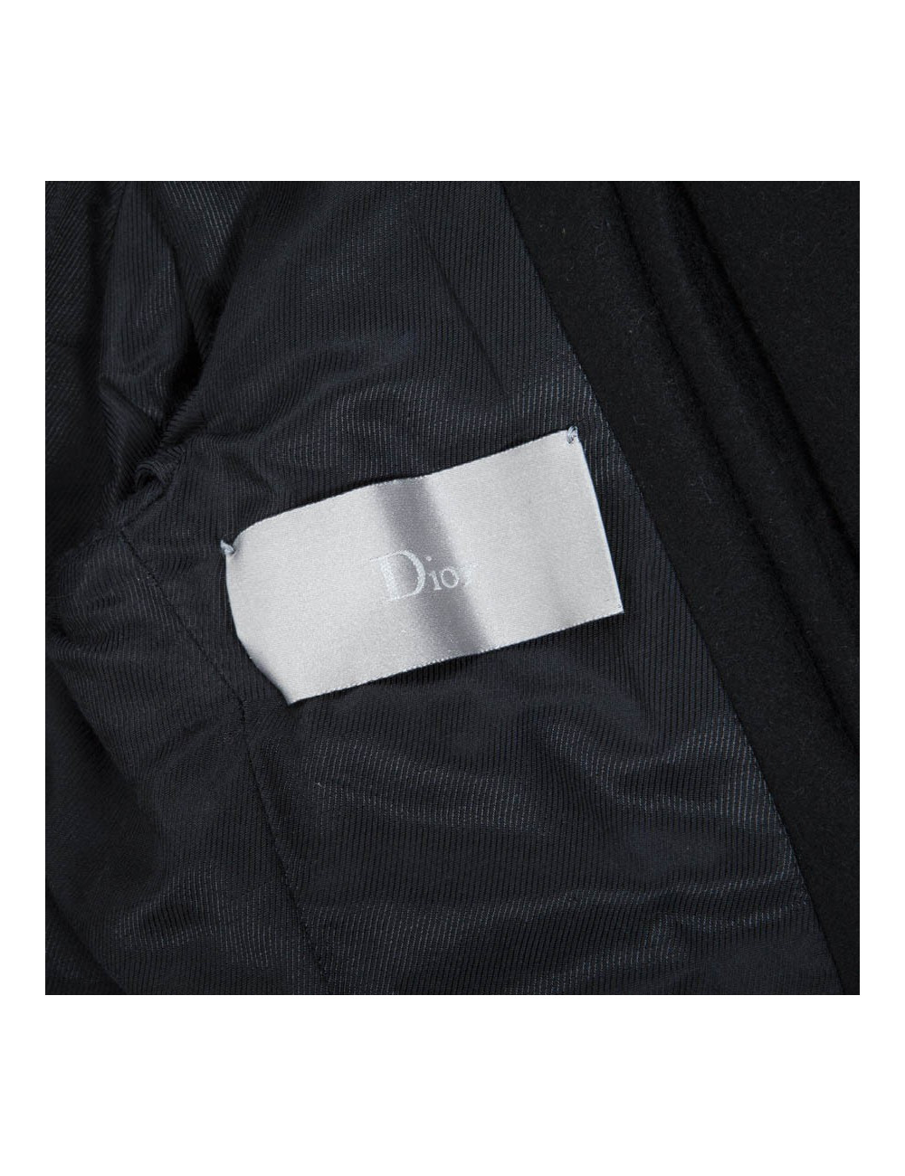 Veste militaire noir  DIOR  en feutrine T 40 fr