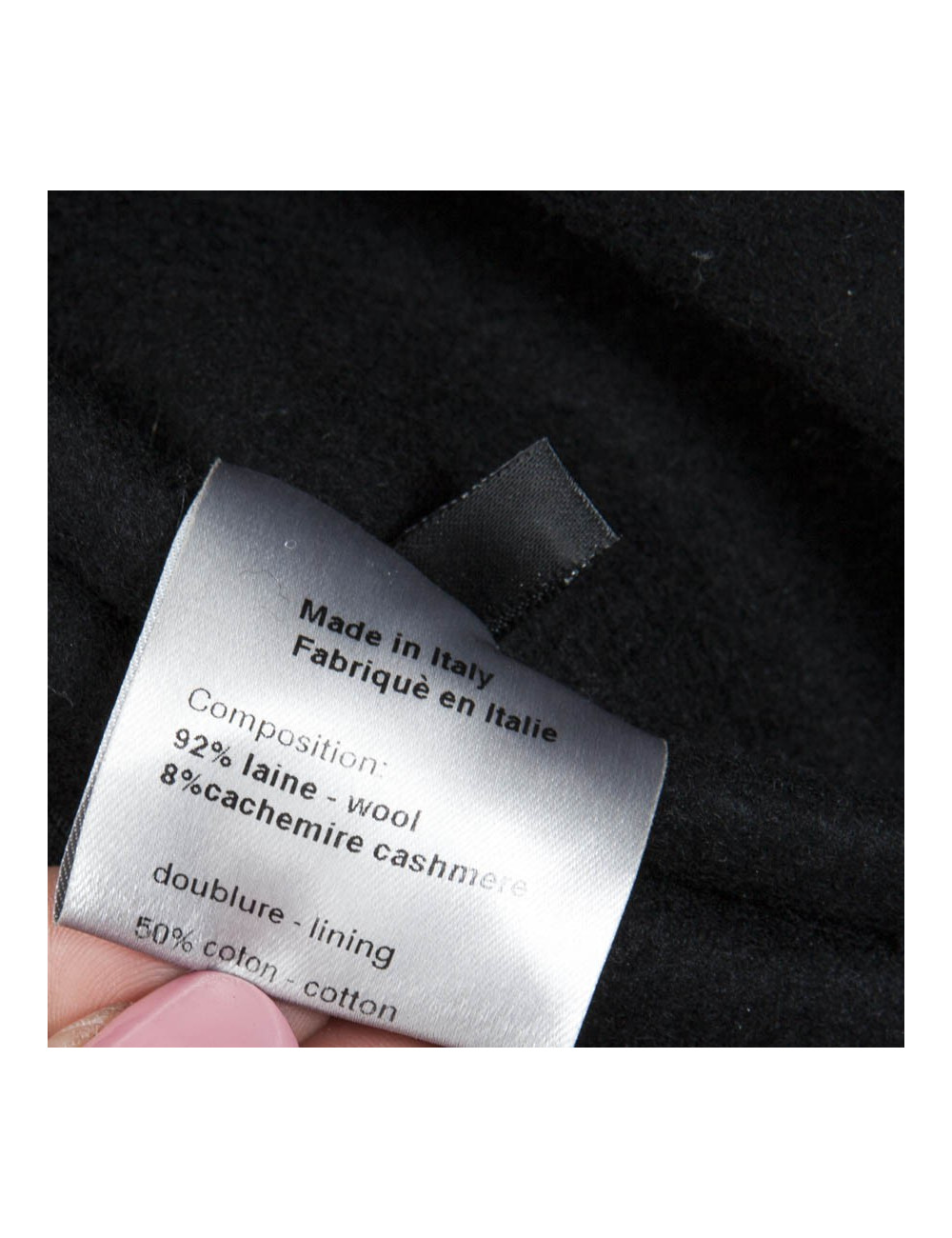 Veste militaire noir  DIOR  en feutrine T 40 fr