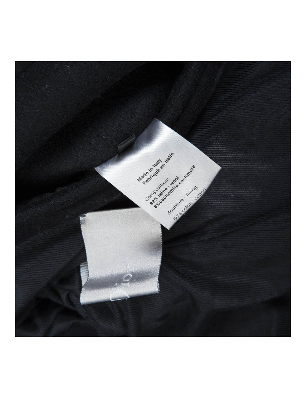 Veste militaire noir  DIOR  en feutrine T 40 fr