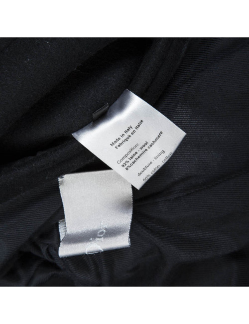 Veste militaire noir  DIOR  en feutrine T 40 fr