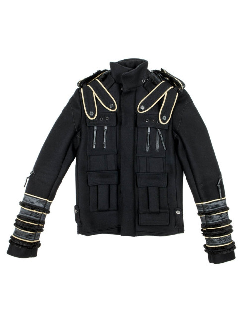 Veste militaire noir  DIOR  en feutrine T 40 fr