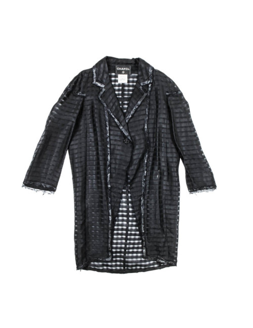 Long jacket CHANEL t 38 in organza