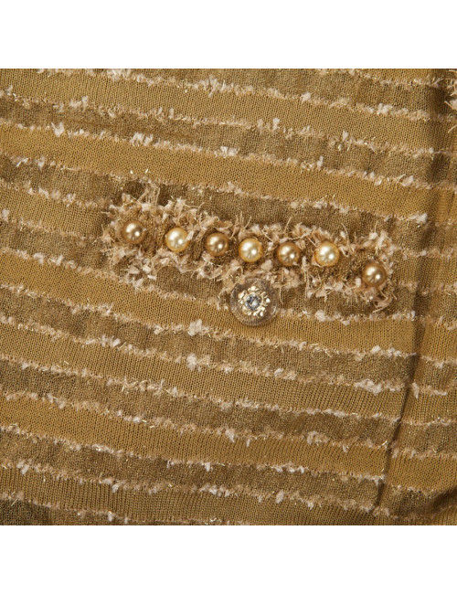  CHANEL Dubaï cruise collection golden bolero size 38EU