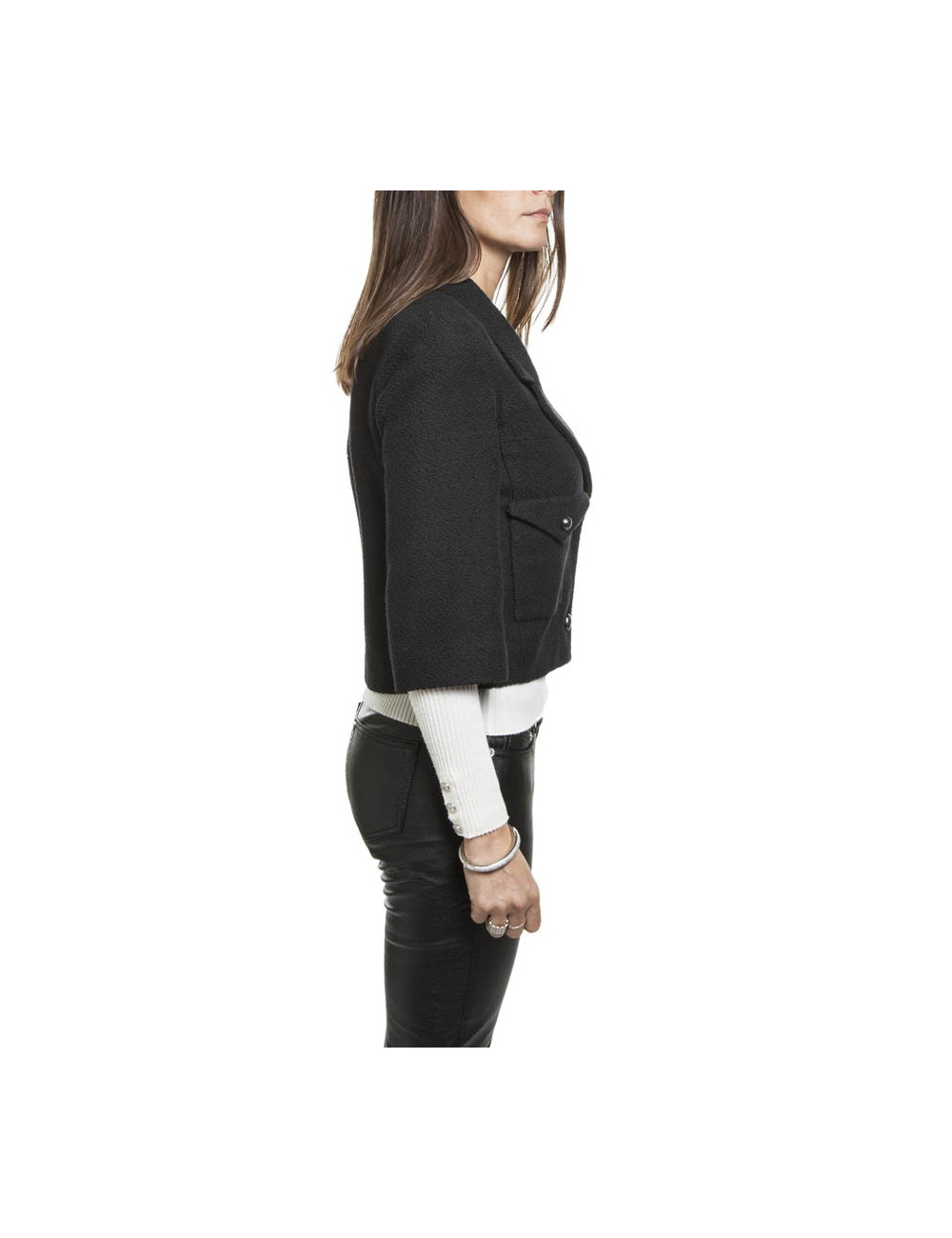 Veste courte CHANEL T 36 noire