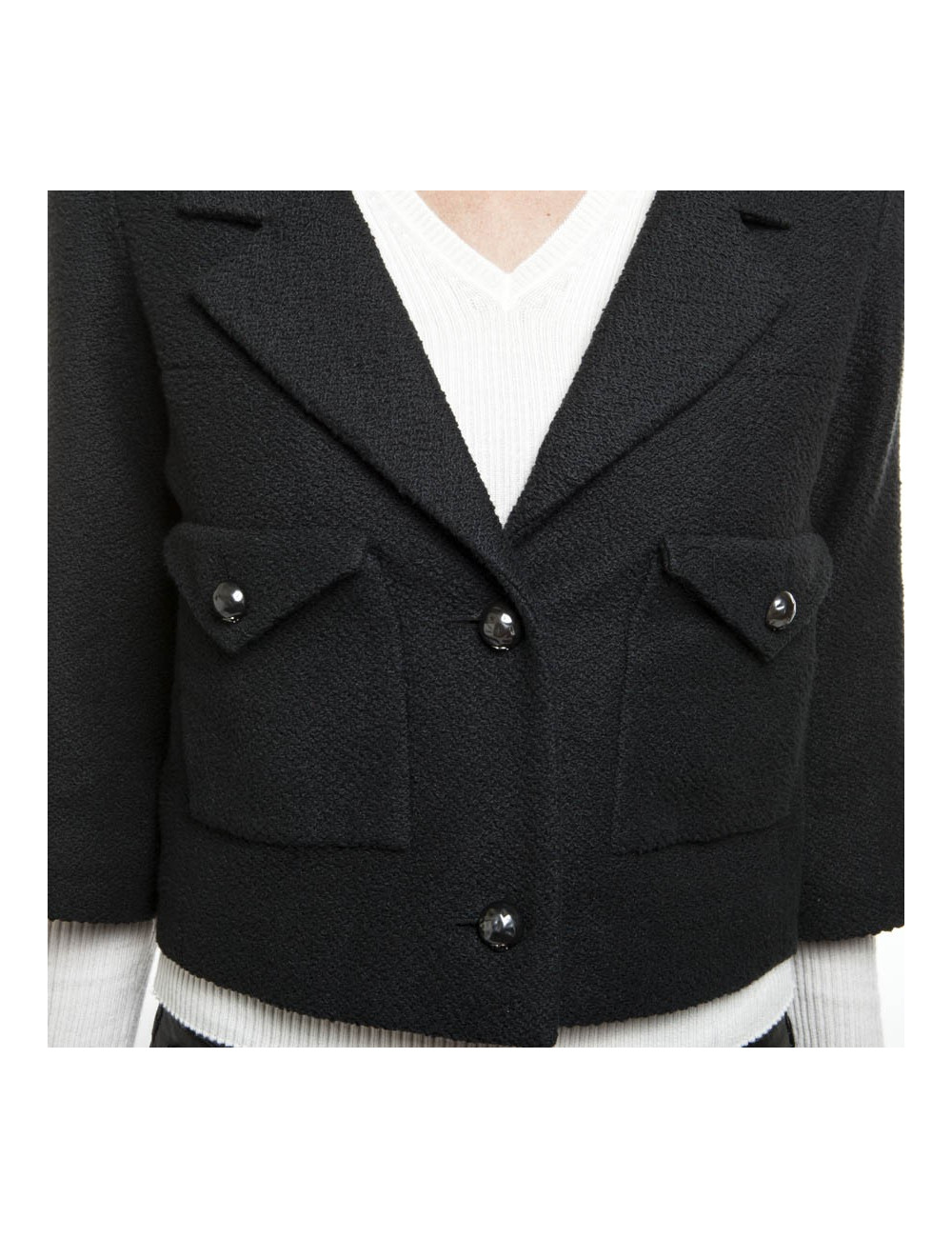 Veste courte CHANEL T 36 noire