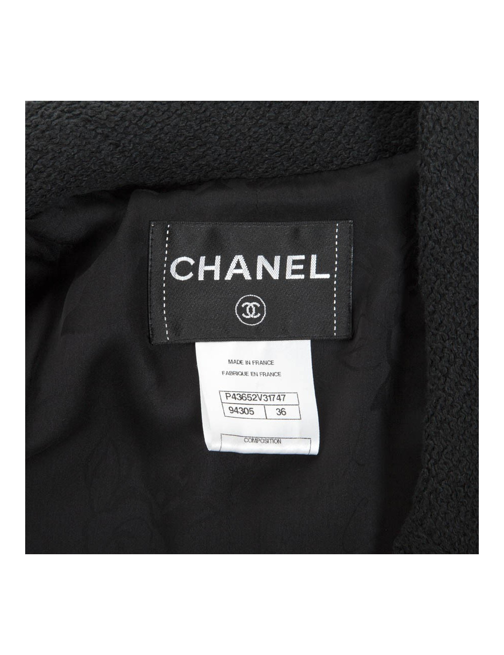Veste courte CHANEL T 36 noire